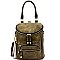 LF132-LP Tassel Accent Multi-Pocket Convertible Fashion Backpack