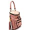 LF132-LP Tassel Accent Multi-Pocket Convertible Fashion Backpack