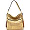 LF137-LP Dual Tassel Accent Textured 2-Way Hobo