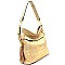 LF137-LP Dual Tassel Accent Textured 2-Way Hobo