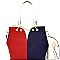 LF153-LP Color Block 2 in 1 Tote Crossbody SET