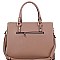 Posh Tassel Accent Chevron Quilted 2-Way Structured Satchel MH-LF4218