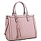Posh Tassel Accent Chevron Quilted 2-Way Structured Satchel MH-LF4218