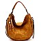 WHIP STITCHED TASSEL ACCENT HOBO