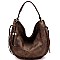 WHIP STITCHED TASSEL ACCENT HOBO