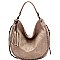 WHIP STITCHED TASSEL ACCENT HOBO