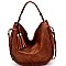 WHIP STITCHED TASSEL ACCENT HOBO