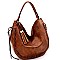 WHIP STITCHED TASSEL ACCENT HOBO