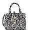 3 COMPARTMENT LEOPARD PRINT SATCHEL