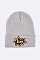 Trendy POW Sequins Patch Iconic Beanie LA-MKH3516P