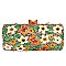 Stunning Butterfly Flower Evening Bag