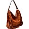 Fringed Side Perforated Single Strap Hobo MH-LH087