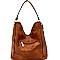 Fringed Side Perforated Single Strap Hobo MH-LH087