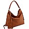 Stylish Side Zipper Pocket 2-Way Hobo Wallet SET MH-LH0951W