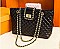 Quilted Medium CHAIN ACCENT Shoulder Bag