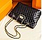 Quilted Medium CHAIN ACCENT Shoulder Bag
