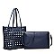 STYLISH LADIES TOTE HANDBAGS MESSENGER SET