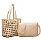 STYLISH LADIES TOTE HANDBAGS MESSENGER SET