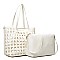 STYLISH LADIES TOTE HANDBAGS MESSENGER SET