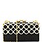LHU029-LP Metal Ring Accent Luxury Frame Large Clutch