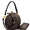 Monogram Ball-Shaped Satchel Wallet SET  MH-LHU079