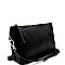 Ostrich Embossed 5-Compartment Cross Body