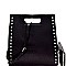 Stud Accent Ostrich Embossed Satchel Wallet SET  MH-LHU1341W