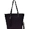 Tassel Accent Chevron Quilted Tote Wallet SET MH-LHU1351W