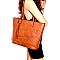 Tassel Accent Chevron Quilted Tote Wallet SET MH-LHU1351W