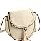 Stylish Tassel Accent Braided Cross Body Saddle Bag MH-LHU230