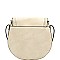 Stylish Tassel Accent Braided Cross Body Saddle Bag MH-LHU230