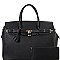 Padlock Accent Leatherette 2Way Bag Set