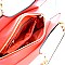 LL015-LP Flower Charm Two-Tone Satchel