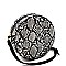 ROUND SNAKE PRINT CROSS BODY