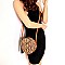 ROUND SNAKE PRINT CROSS BODY