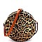 ROUND LEOPARD PRINT CROSS BODY