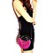 Neon Snake Print Round Satchel