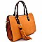 Tassel Accent Accordion Side 2-Way Satchel MH-LMS031S