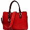 Tassel Accent Accordion Side 2-Way Satchel MH-LMS031S