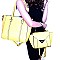 LMS050-LP Classy 3 in 1 Shopper Tote Crossbody Value SET