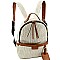 Fashionable Knitted Straw Multi-Pocket Fashion Backpack Wallet SET MH-LMS0791W