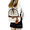 Fashionable Knitted Straw Multi-Pocket Fashion Backpack Wallet SET MH-LMS0791W