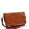 Trendy Perforated Fold-over Flap 3-Way Clutch Cross Body JY-LMS094