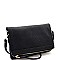 Trendy Perforated Fold-over Flap 3-Way Clutch Cross Body JY-LMS094