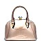 LOL012-LP Jewel-Top Patent Medium Frame Chic Satchel