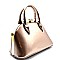 LOL012-LP Jewel-Top Patent Medium Frame Chic Satchel