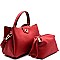 LOL018 -LP Turn-Lock Accent 2 in 1 Medium Satchel