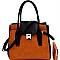 Two-Tone Structured Convertible Wing Satchel Wallet MH-LP0661W
