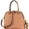 Chevron Pattern Dome Satchel Wallet SET MH-LP0711W