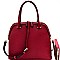Chevron Pattern Dome Satchel Wallet SET MH-LP0711W